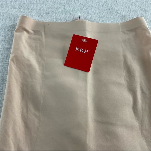 KKP TUMMY CONTROL HIGH WAISTED MID-THIGH WOMEN’S SHAPEWEAR SIZE: SMALL / CREAM - Picture 2 of 10